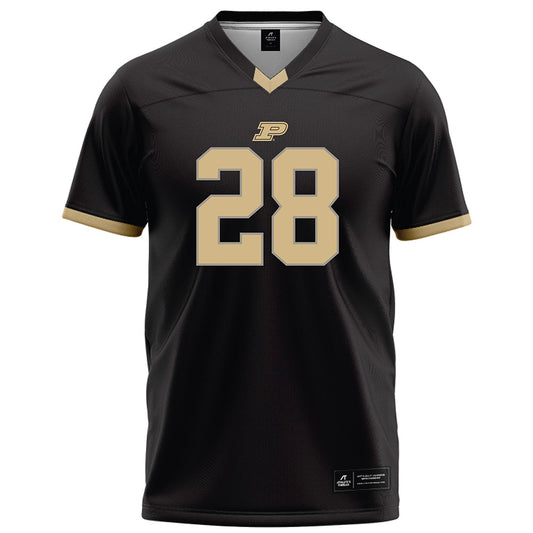 Purdue - NCAA Football : Dana Greenhow - Black Football Jersey-0
