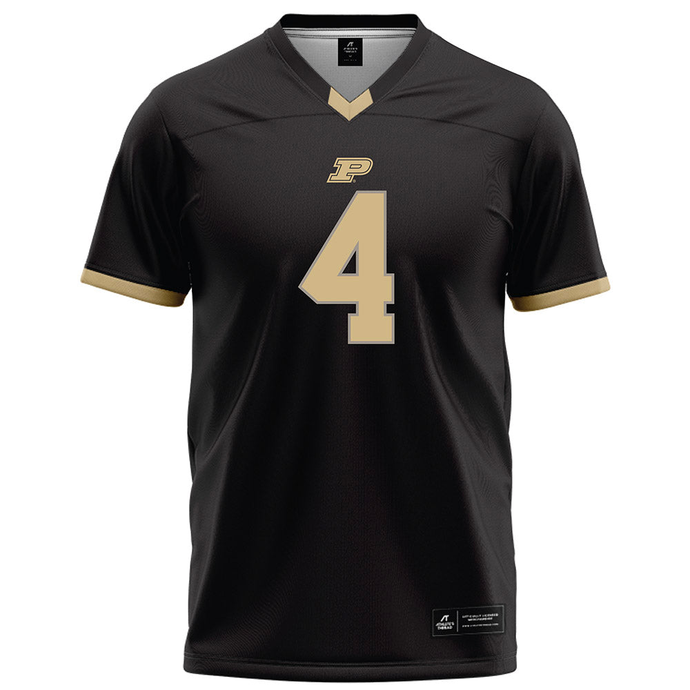 Purdue - NCAA Football : Jerrick Gibson - Black Football Jersey-0
