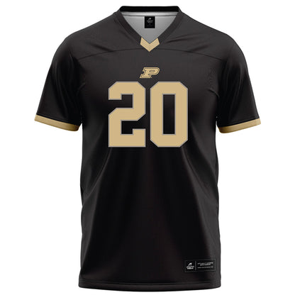 Purdue - NCAA Football : Travis Terrell Jr. - Black Football Jersey-0