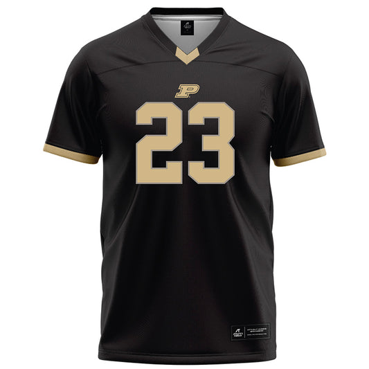 Purdue - NCAA Football : Trey Smith - Black Football Jersey-0