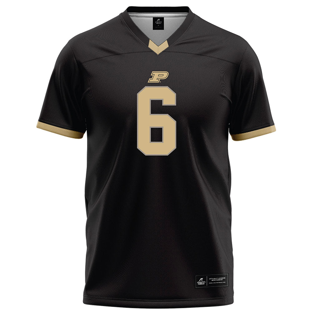 Purdue - NCAA Football : Mister Clark - Black Football Jersey-0