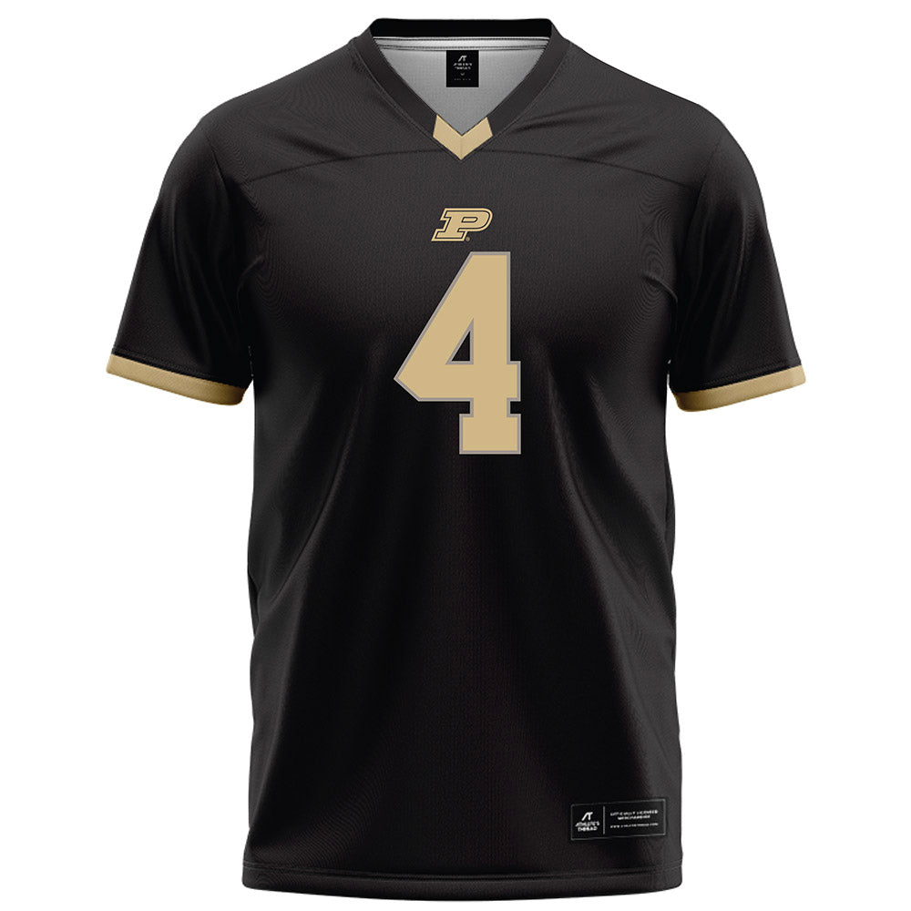 Purdue - NCAA Football : Hudauri Hines - Black Football Jersey-0