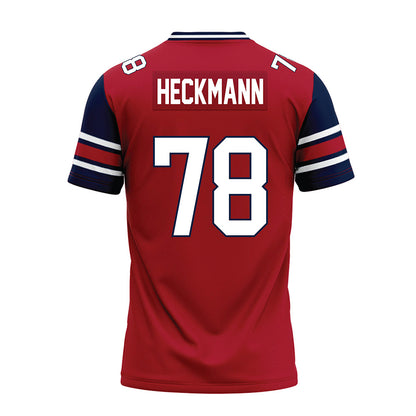Liberty - NCAA Football : Blake Heckmann - Red Premium Football Jersey-1