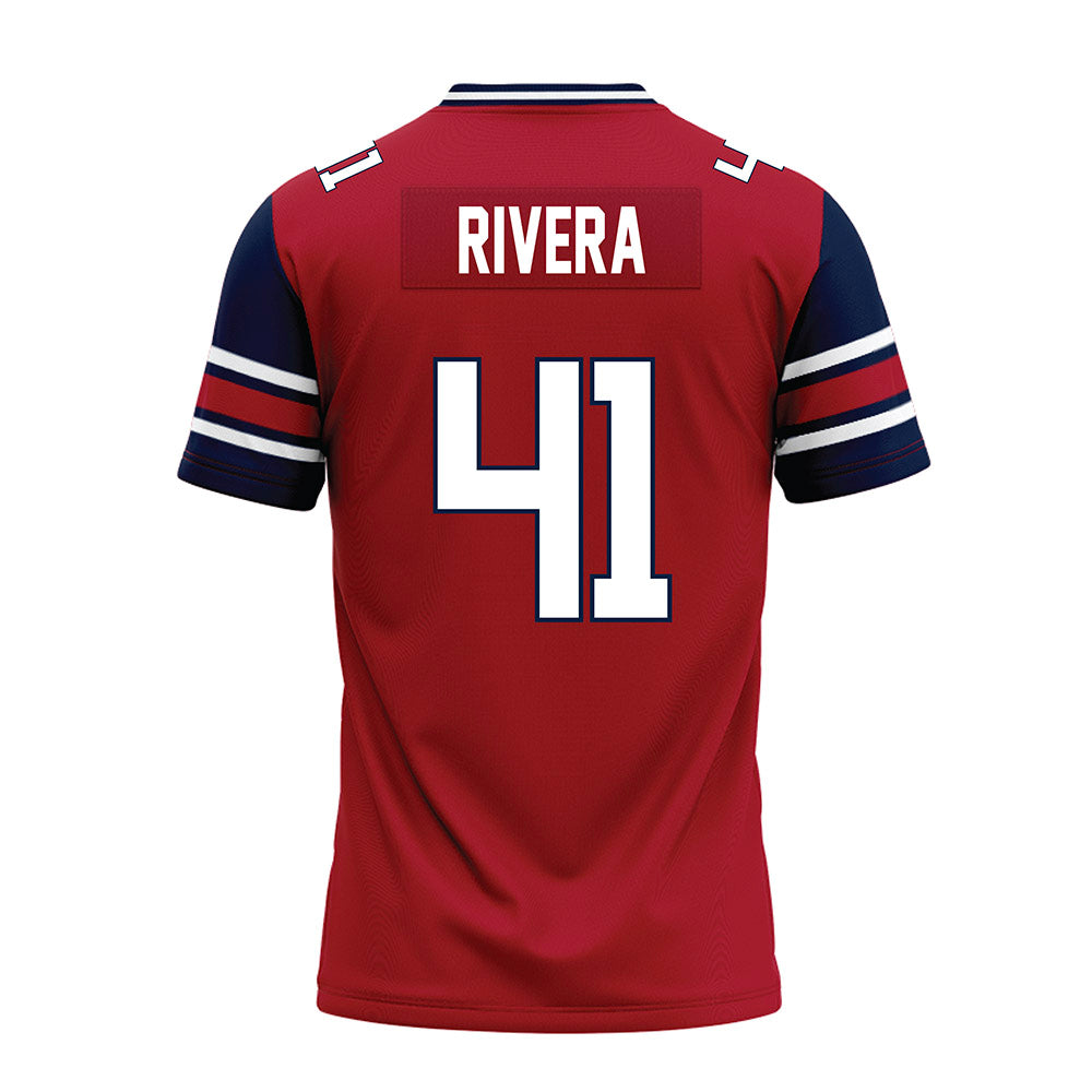 Liberty - NCAA Football : Greg Rivera - Red Premium Football Jersey-1
