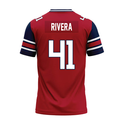 Liberty - NCAA Football : Greg Rivera - Red Premium Football Jersey-1