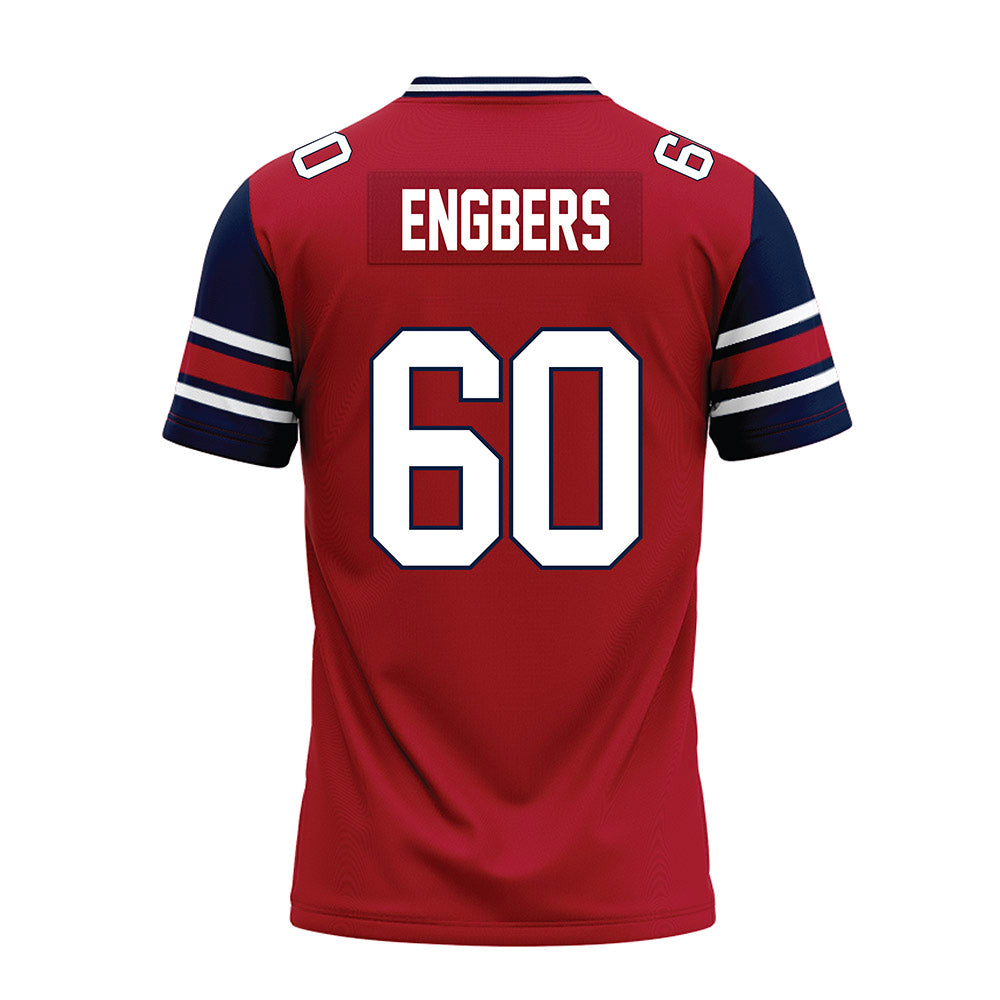 Liberty - NCAA Football : Joep Engbers - Red Premium Football Jersey-1