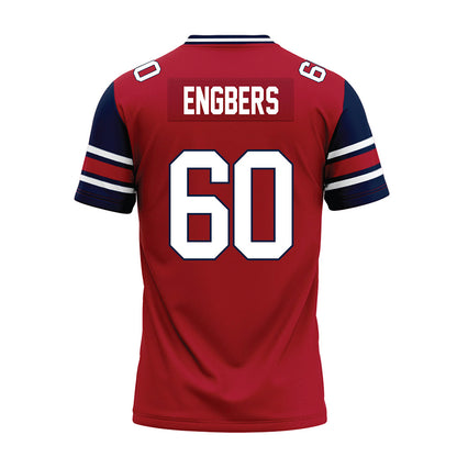 Liberty - NCAA Football : Joep Engbers - Red Premium Football Jersey-1