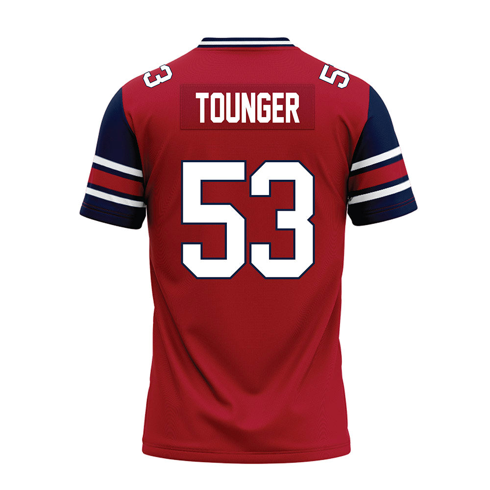 Liberty - NCAA Football : Nikodemus Tounger - Red Premium Football Jersey-1
