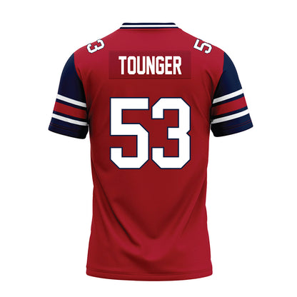 Liberty - NCAA Football : Nikodemus Tounger - Red Premium Football Jersey-1