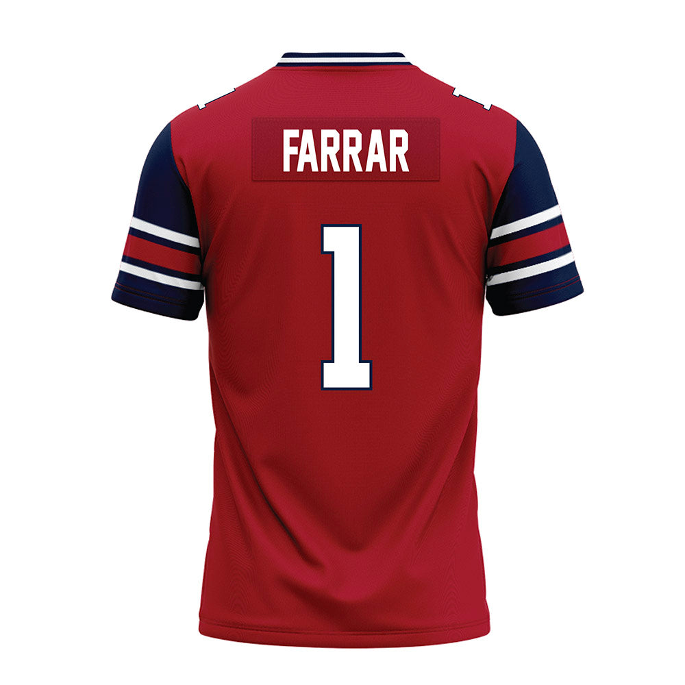 Liberty - NCAA Football : Derrell Farrar - Red Premium Football Jersey-1