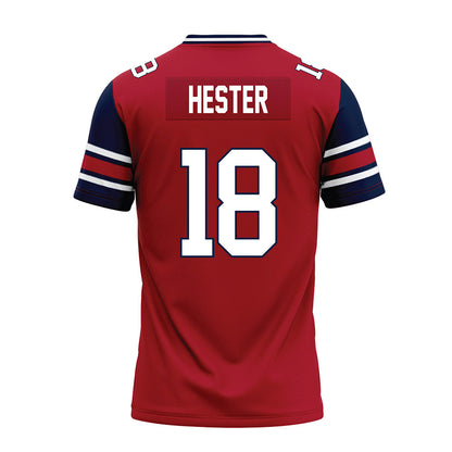 Liberty - NCAA Football : Aaron Hester - Red Premium Football Jersey-1