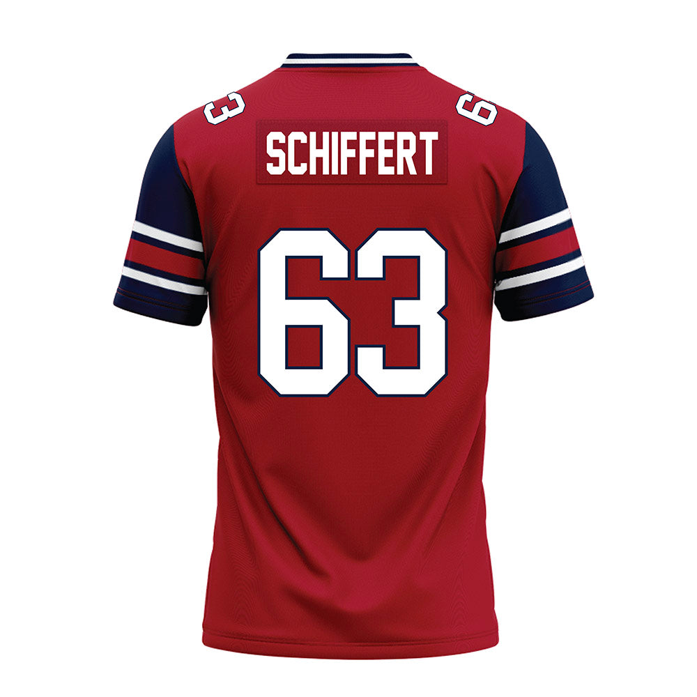 Liberty - NCAA Football : Daniel Schiffert - Red Premium Football Jersey-1