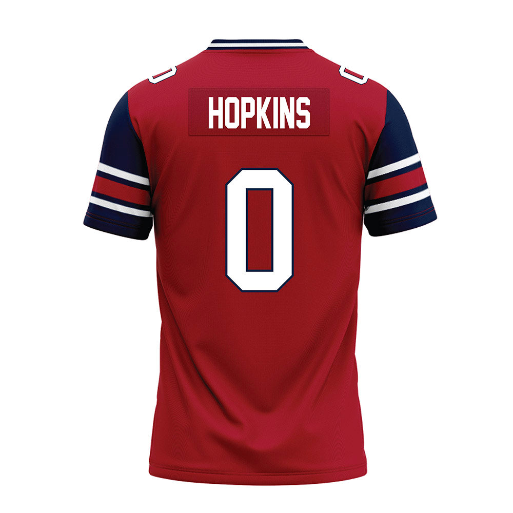 Liberty - NCAA Football : D-Icey Hopkins - Red Premium Football Jersey-1