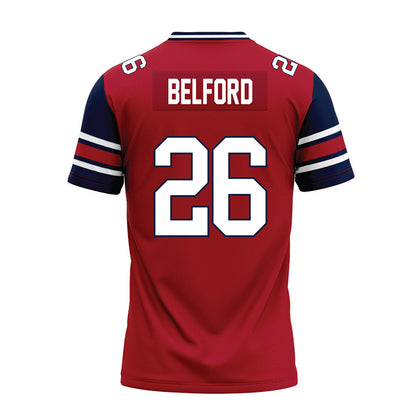 Liberty - NCAA Football : Jaylin Belford - Red Premium Football Jersey-1