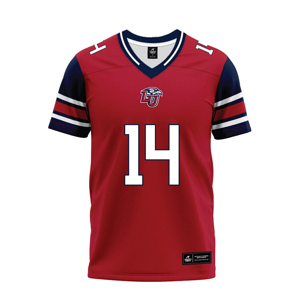 Liberty - NCAA Football : Elijah McKenzie - Red Premium Football Jersey-0
