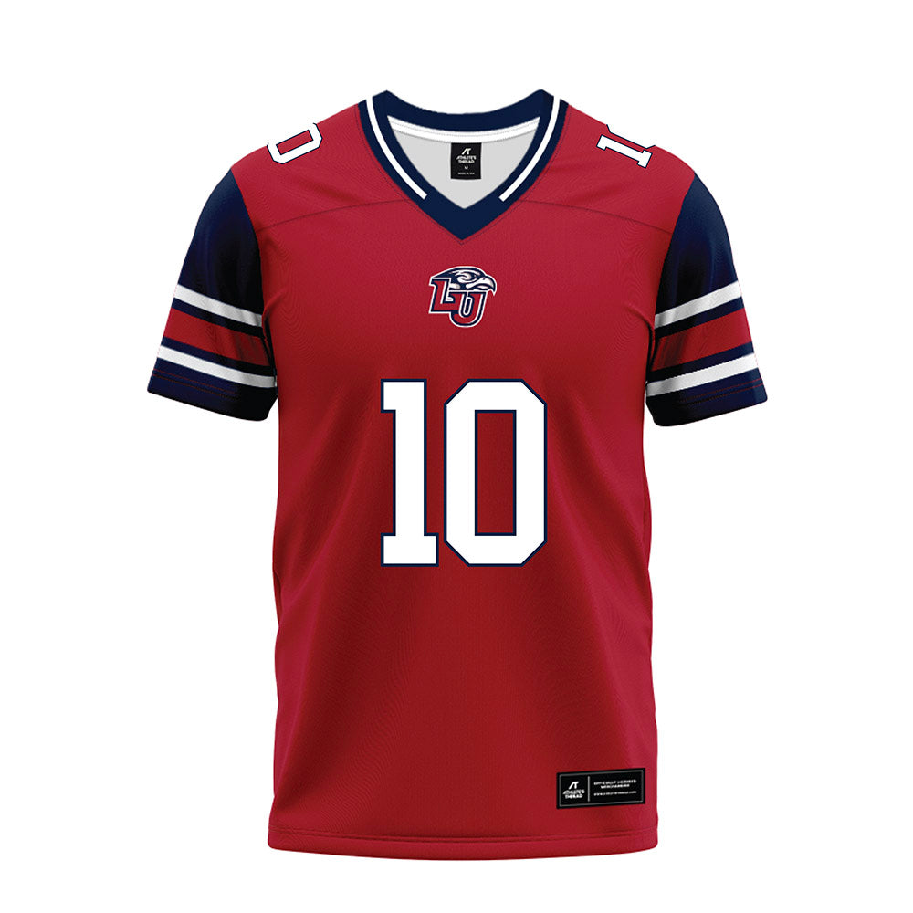 Liberty - NCAA Football : Jon Monteiro - Red Premium Football Jersey-0
