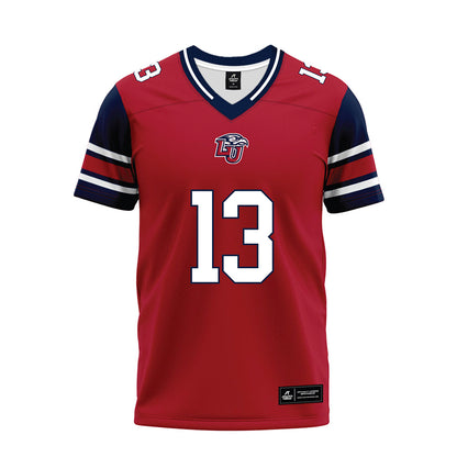 Liberty - NCAA Football : Jeremiah Vessel - Red Premium Football Jersey-0