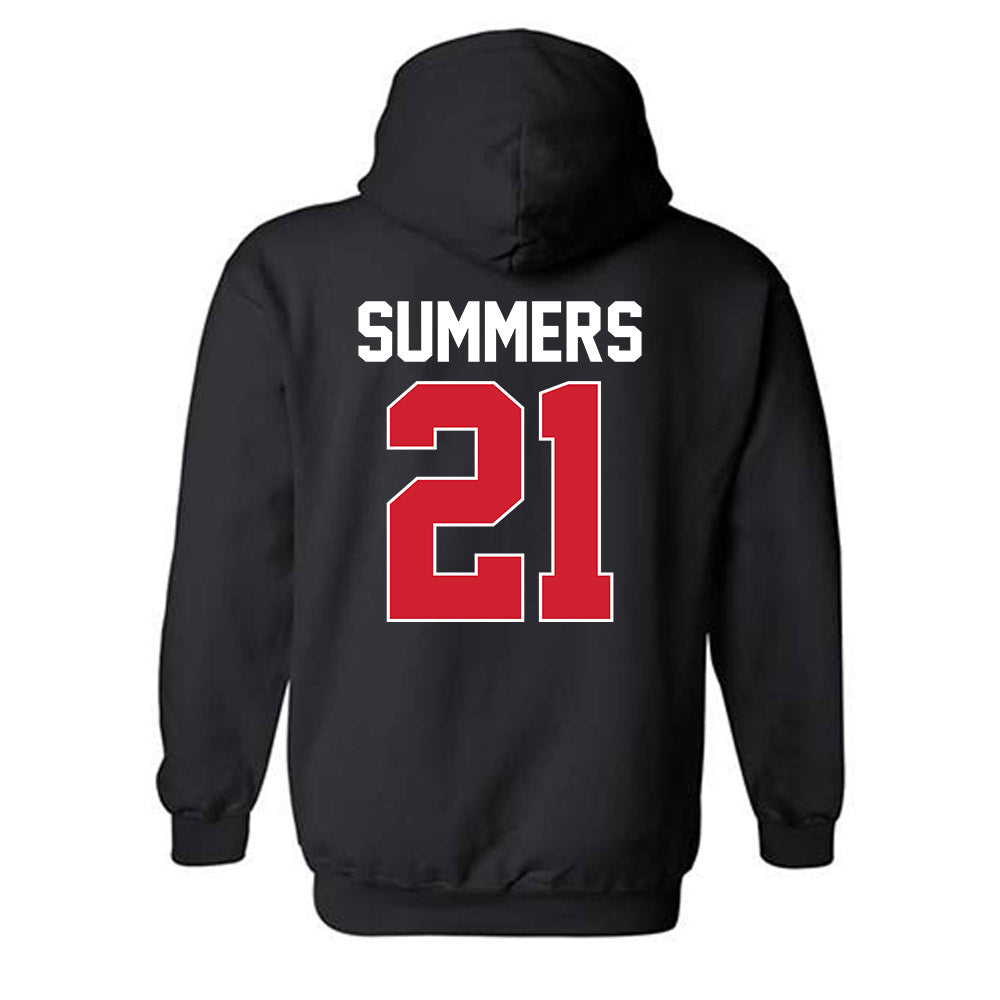 Youngstown State - NCAA Men's Basketball : Elijah Summers - Classic Shersey Hooded Sweatshirt-1