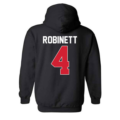 Youngstown State - NCAA Men's Basketball : Tyler Robinett - Classic Shersey Hooded Sweatshirt-1