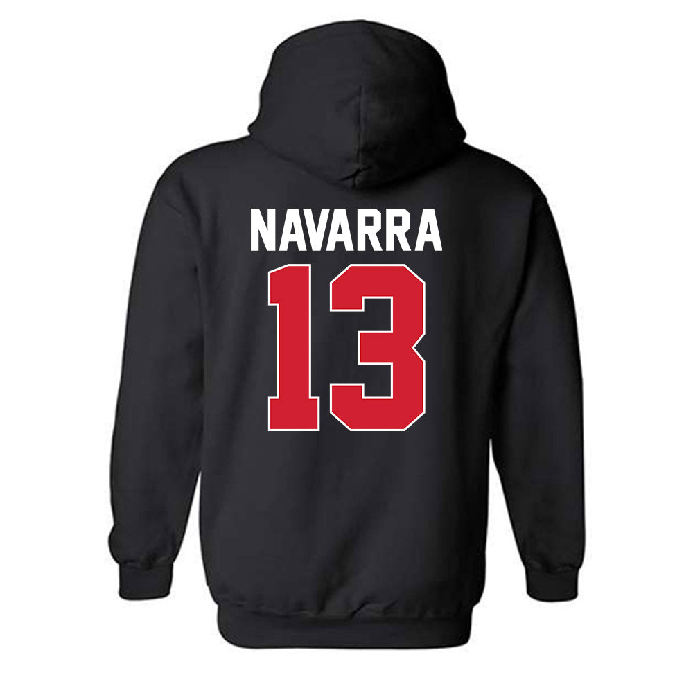 Youngstown State - NCAA Men's Basketball : Markus Navarra - Classic Shersey Hooded Sweatshirt-1