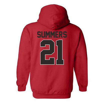 Youngstown State - NCAA Men's Basketball : Elijah Summers - Classic Shersey Hooded Sweatshirt-1