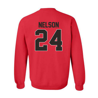 Youngstown State - NCAA Baseball : Braylon Nelson - Classic Shersey Crewneck Sweatshirt-1