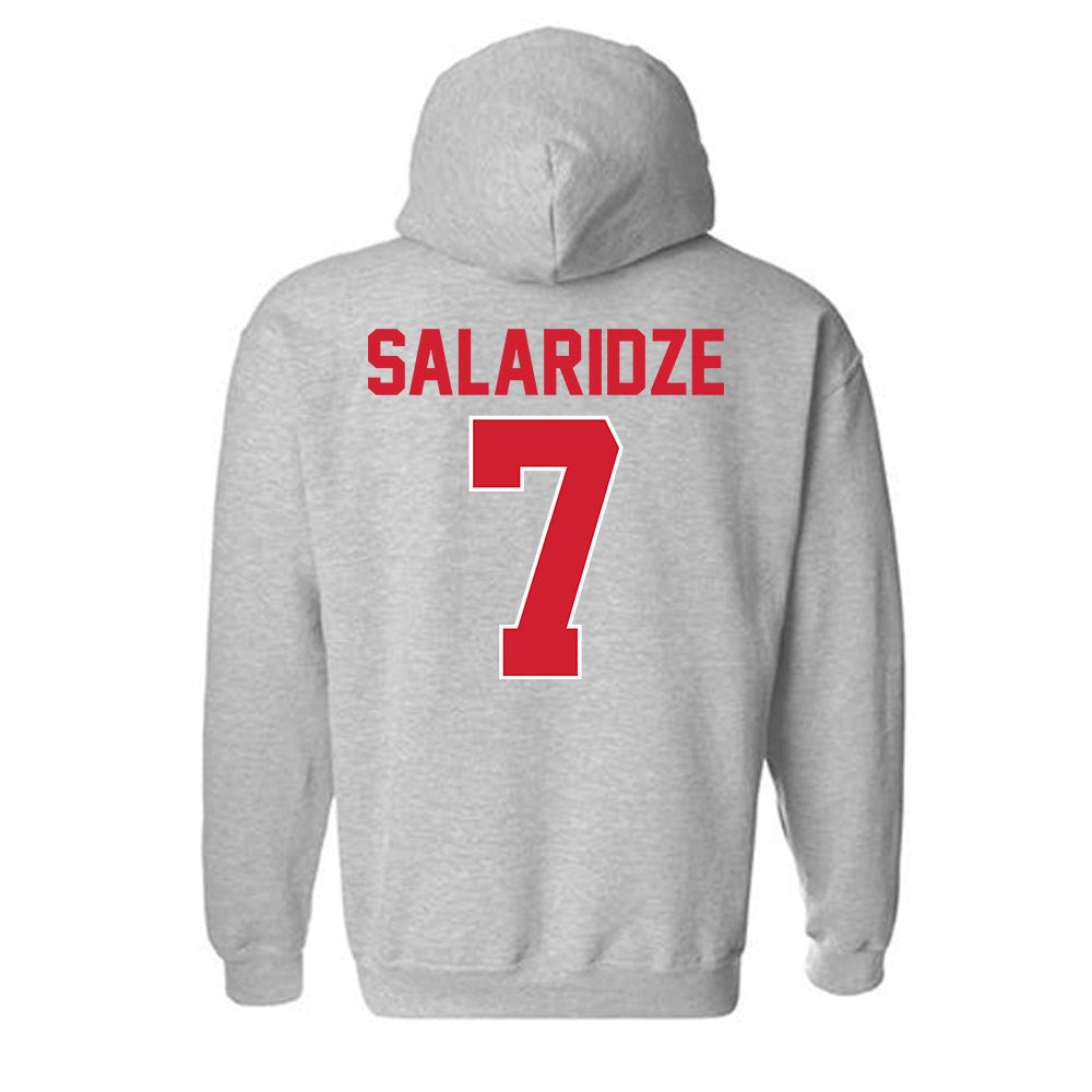 Youngstown State - NCAA Men's Basketball : Vladimer Salaridze - Classic Shersey Hooded Sweatshirt-1