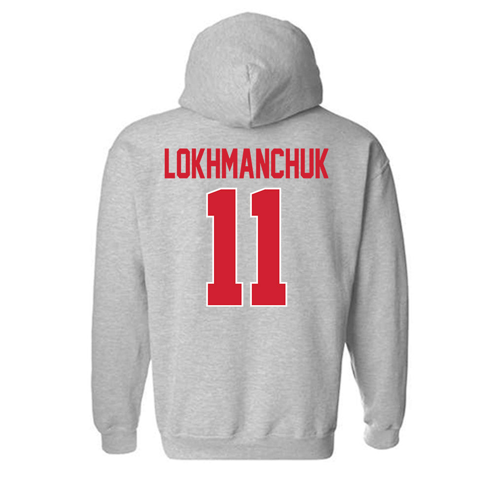 Youngstown State - NCAA Men's Basketball : Luka Lokhmanchuk - Classic Shersey Hooded Sweatshirt-1