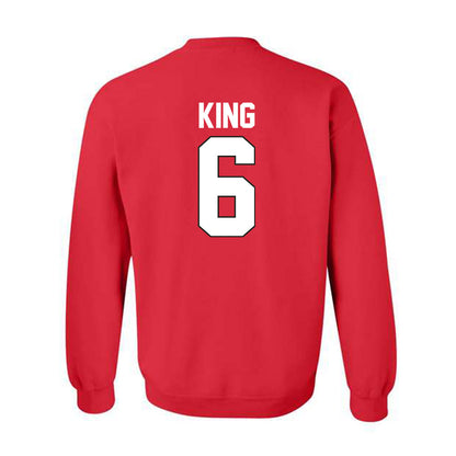Youngstown State - NCAA Men's Basketball : Drew King - Classic Shersey Crewneck Sweatshirt-1