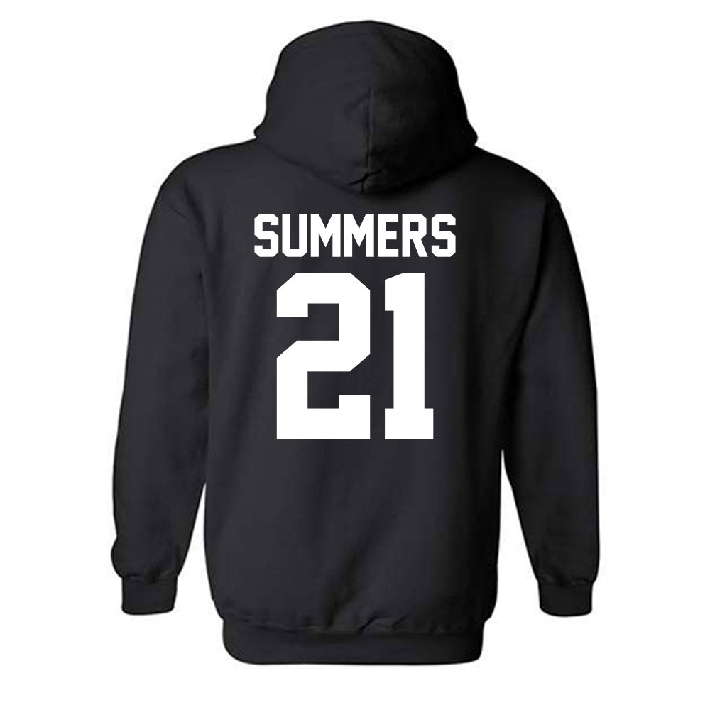 Youngstown State - NCAA Men's Basketball : Elijah Summers - Classic Fashion Shersey Hooded Sweatshirt-1