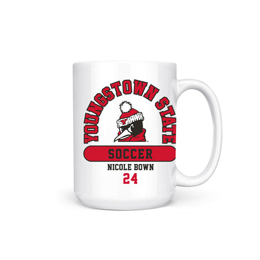 Youngstown State - NCAA Women's Soccer : Nicole Bown - Coffee Mug-0