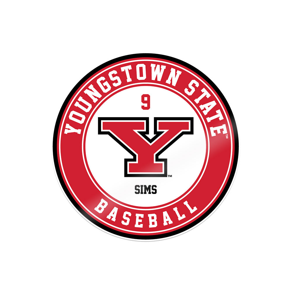 Youngstown State - NCAA Baseball : Kyan Sims - Sticker-0