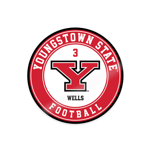 Youngstown State - NCAA Football : Michael Wells - Sticker-0