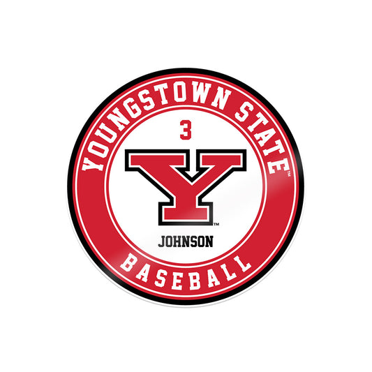 Youngstown State - NCAA Baseball : Jack Johnson - Sticker-0