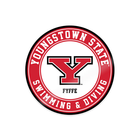 Youngstown State - NCAA Men's Swimming & Diving : Chase Fyffe - Sticker-0