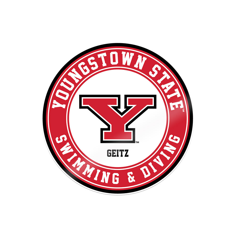 Youngstown State - NCAA Men's Swimming & Diving : Henry Geitz - Sticker-0