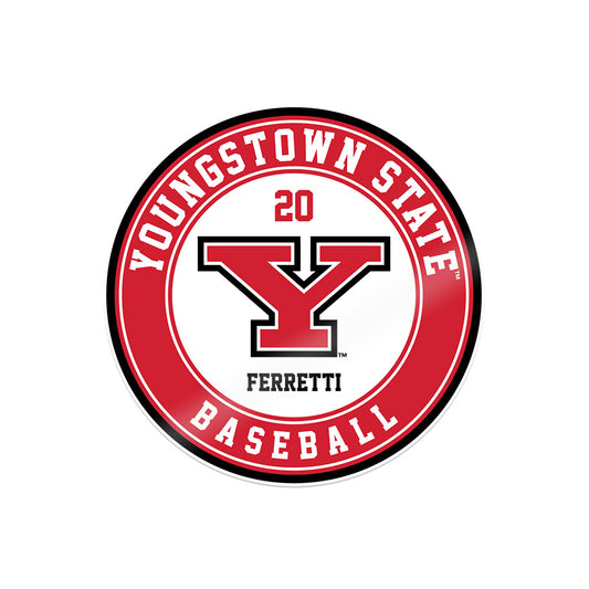 Youngstown State - NCAA Baseball : Jake Ferretti - Sticker-0