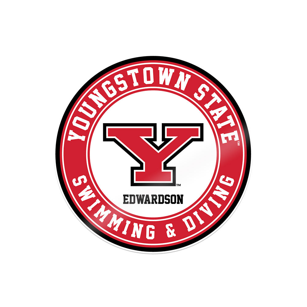 Youngstown State - NCAA Men's Swimming & Diving : Ben Edwardson - Sticker-0