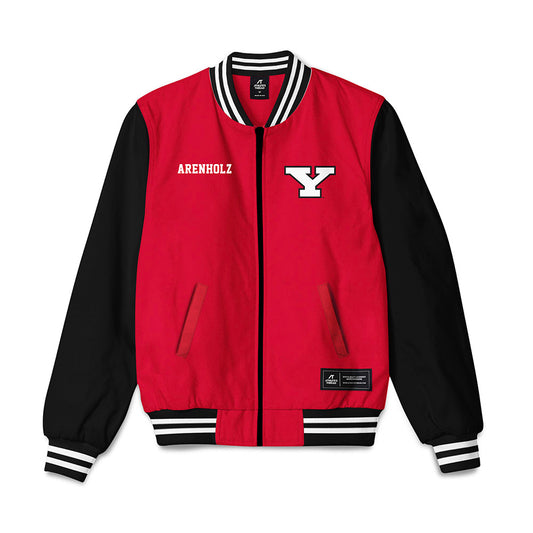Youngstown State - NCAA Men's Swimming & Diving : Jaxon Arenholz - Bomber Jacket-0