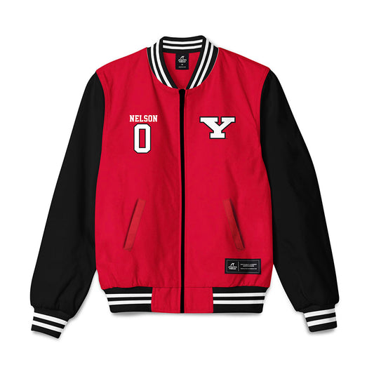Youngstown State - NCAA Men's Basketball : Jason Nelson - Bomber Jacket-0