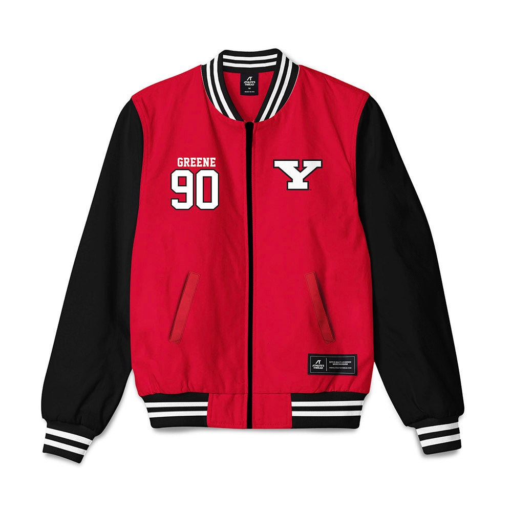 Youngstown State - NCAA Football : Conlan Greene - Bomber Jacket-0