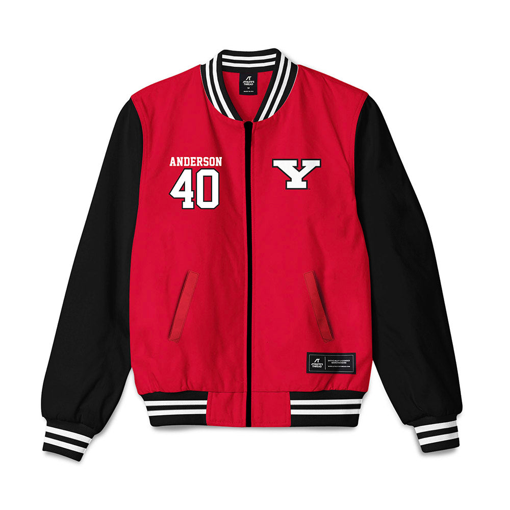 Youngstown State - NCAA Baseball : Brandin Anderson - Bomber Jacket-0