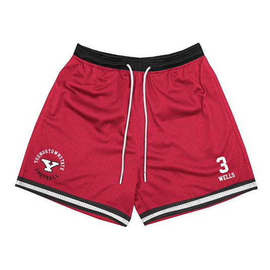 Youngstown State - NCAA Football : Michael Wells - Shorts-0