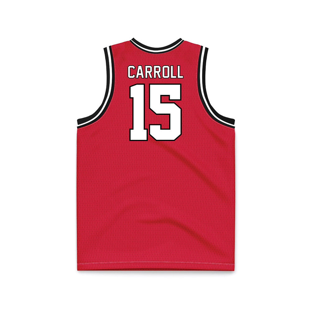 Youngstown State - NCAA Men's Basketball : Cris Carroll - Red Basketball Jersey-1