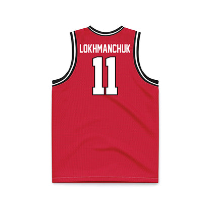 Youngstown State - NCAA Men's Basketball : Luka Lokhmanchuk - Red Basketball Jersey-1
