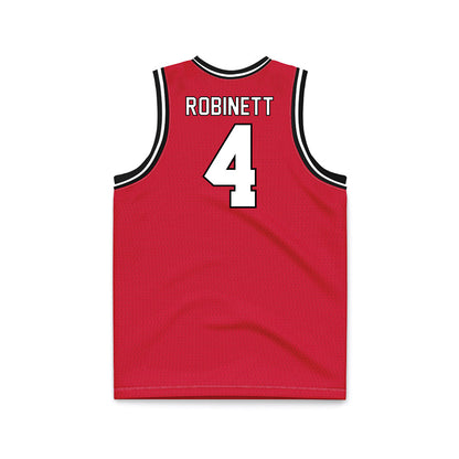 Youngstown State - NCAA Men's Basketball : Tyler Robinett - Red Basketball Jersey-1
