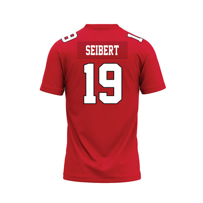 Youngstown State - NCAA Football : Colin Seibert - Red Premium Football Jersey-1