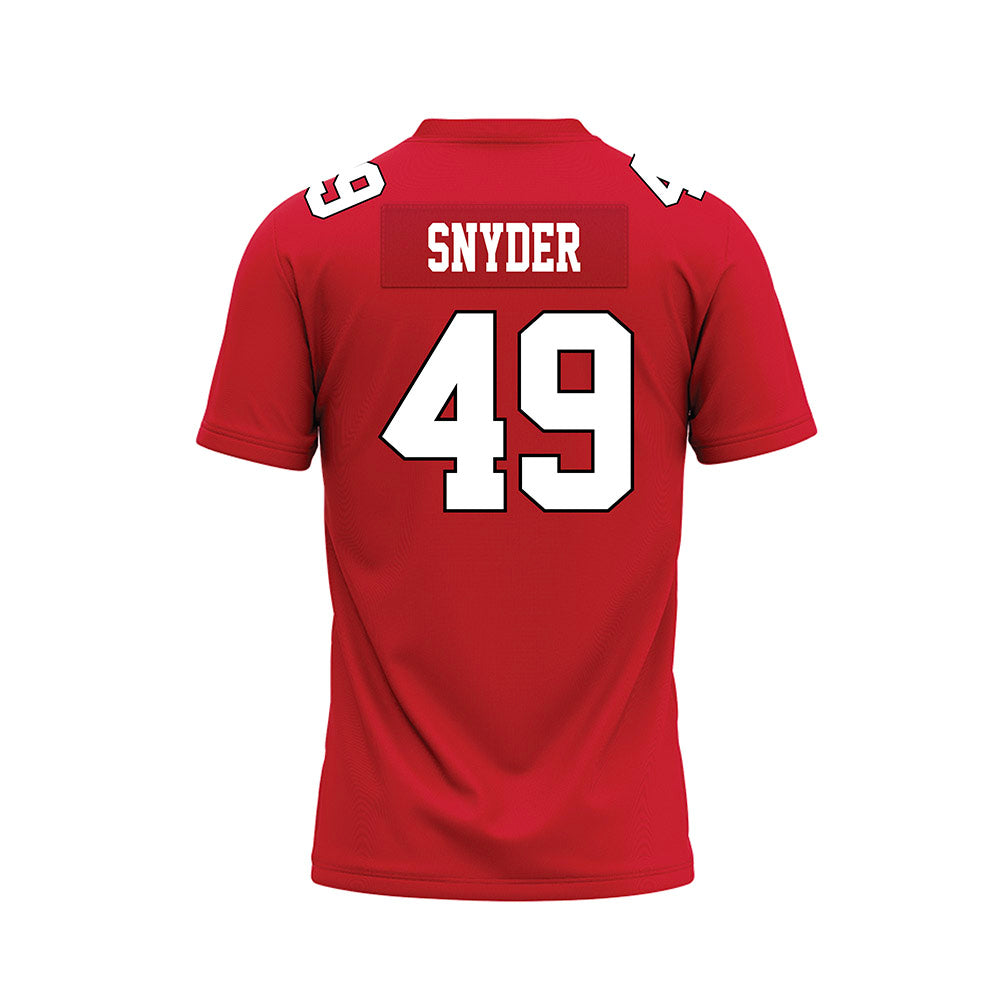 Youngstown State - NCAA Football : AJ Snyder - Red Premium Football Jersey-1
