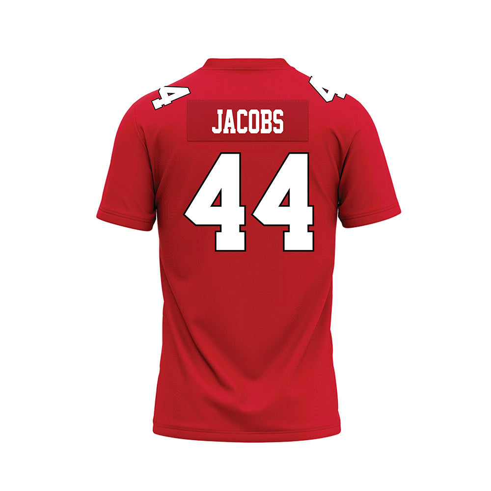 Youngstown State - NCAA Football : Parker Jacobs - Red Premium Football Jersey-1