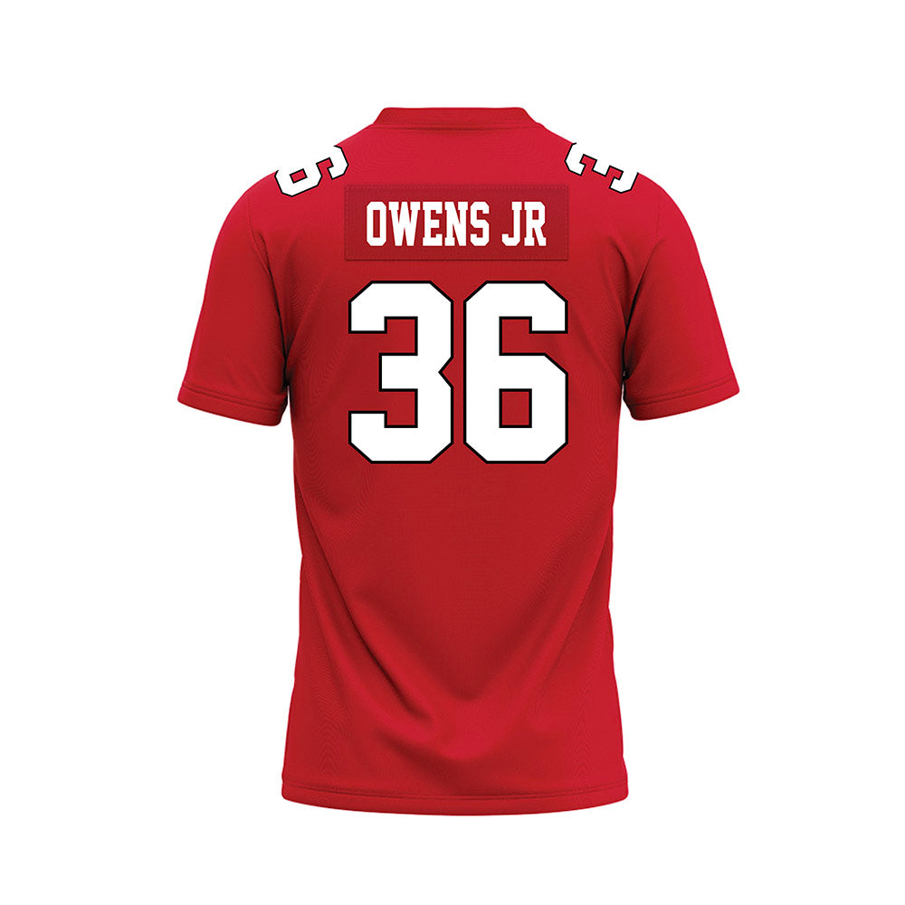 Youngstown State - NCAA Football : Rod Owens jr - Red Premium Football Jersey-1